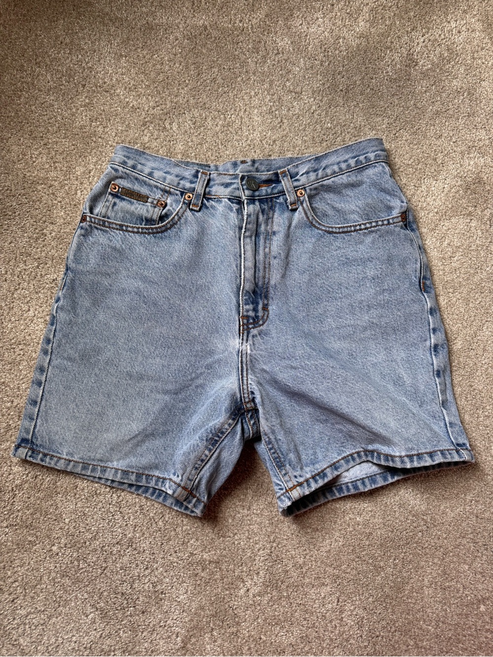 Vintage 90s Calvin Klein Jeans Light Blue Denim Shorts